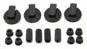 Compatible Lever Set - Universal Multifit Cooker Knob Set - Black (pack 4)