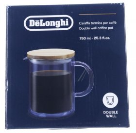 Coffee Pot - Dlsc078 As00006436 Double Wall Coffee Pot 750ml [Delonghi]