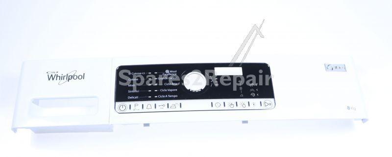 Operating Unit Screen - C00447036 481010776132 Control Panel + Handle Drawer [Whirlpool Indesit]