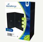 Mediarange Cd-organiser - Box30-2 Mediarange Dvd Case For 2 Discs 14mm Black 5-pack