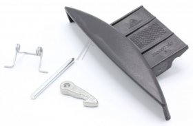 Handle - C00372859 488000372859 Handle Complete Natis Bk [Whirlpool Indesit]