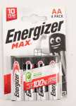 Energizer Aa - Battery - Lr06 E303323700 Max Mignon (aa) Chp 4 Pieces