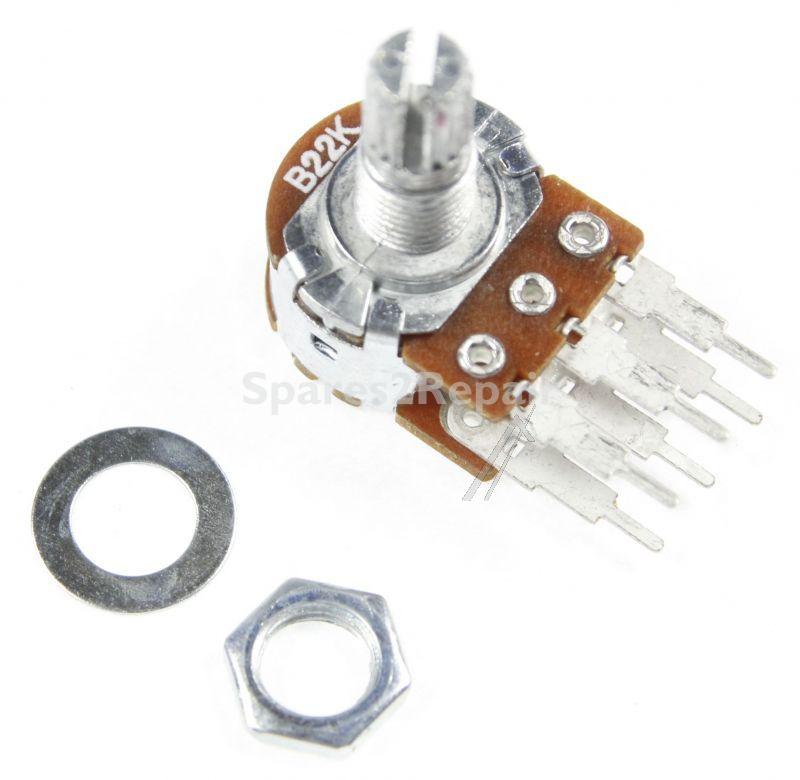 Sr Passives Stereo Carbon Pot Linear - 22k-0 125w R16148-1b-3-b22k Potentiometer Stereo Linear 6mm Ø