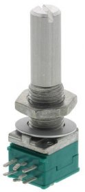 Alps Stereo Carbon Pot Log - 10k-0,05w Drehpoti Stereo Logarithmisch Ø=6mm