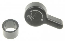 Button - 7313282199 Steam Rotary Knob Black With Spring Ec250 [Delonghi]