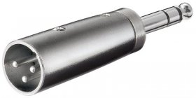 Goobay Xlr Adapter - Xlr Adapter,aux Klinke 6,35 Mm Stereo Stecker Zu Xlr Stecker
