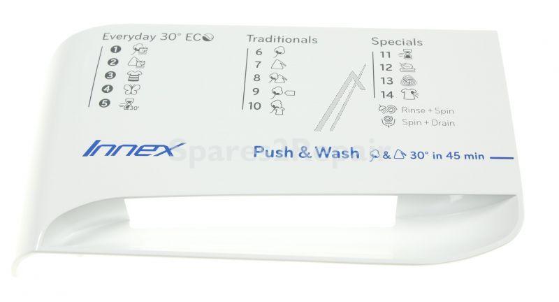 Whirlpool Drawer Front - C00515867 488000515867 Handle Cover White Inx-symb-rapi