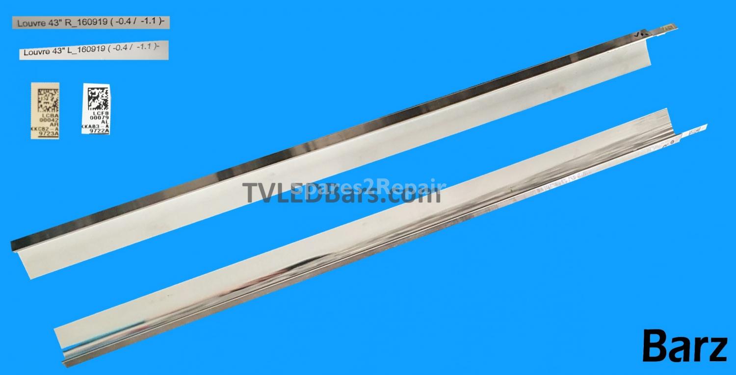 Samsung 43 Inch Full LED Backlight Array - BN96-39722A + BN96-39723A - V6LF_430SFA_LED25 + V6LF_430SFB_LED25