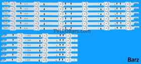 Barz LED Backlight Array Samsung BN96-32174A + BN96-32175A 40" CY-GH040HGLV9H DUGE-400DCA-R4 + DUGE-400DCB-R4 12pcs