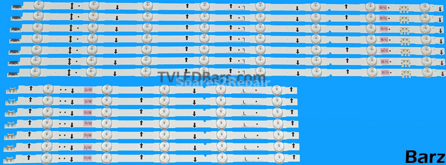 Samsung LED Backlight Array Samsung BN96-30433A + BN96-30434A 60" D4GE-600DCA-R2 + D4GE-600DCB-R2 14pcs