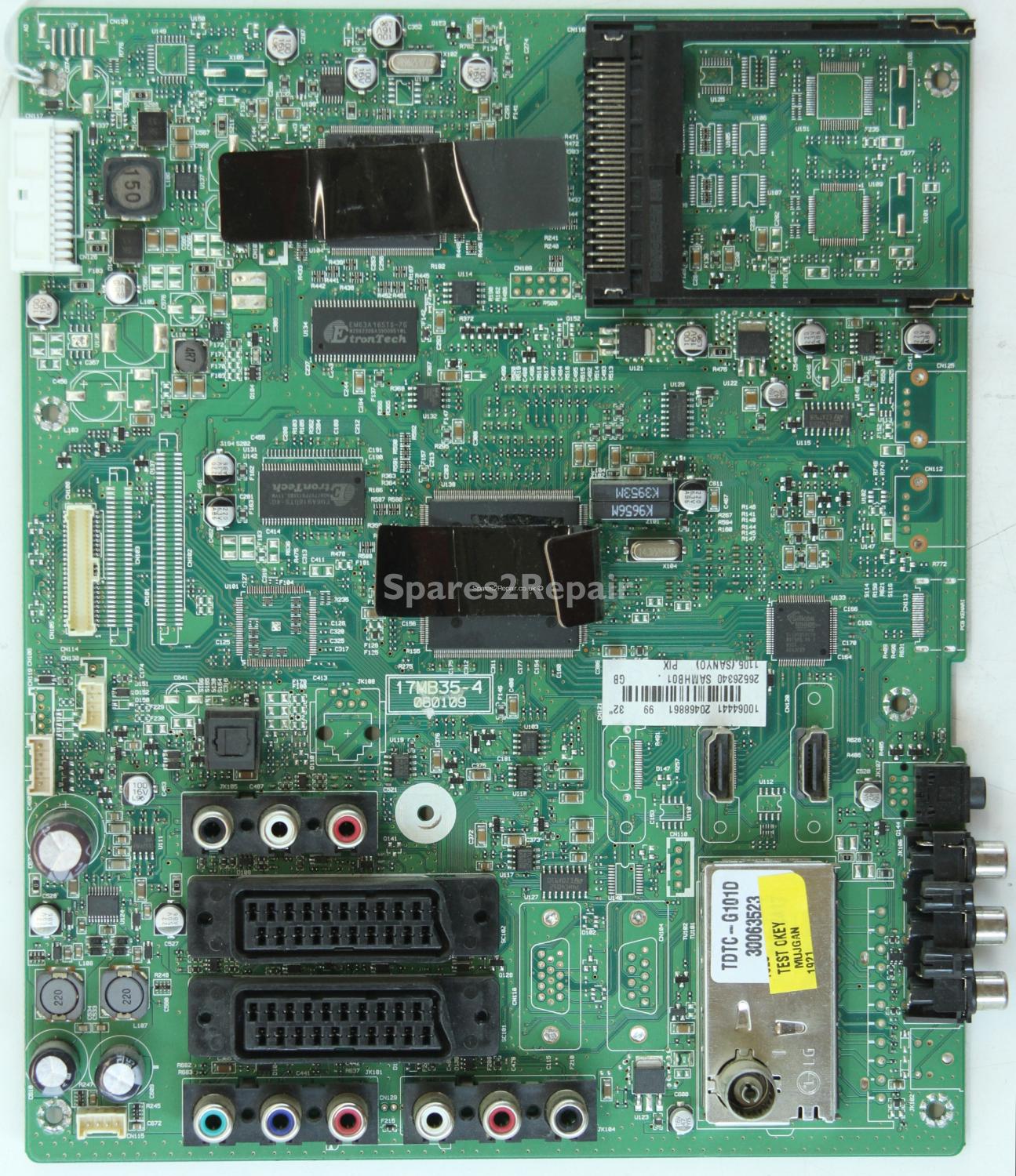 Fisher F32FD01 - Main AV - 20468861 - 17MB35-4 - 060109