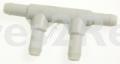 Hoonved Twin Hose Connector - T-nippel Doppel "t" - 180415