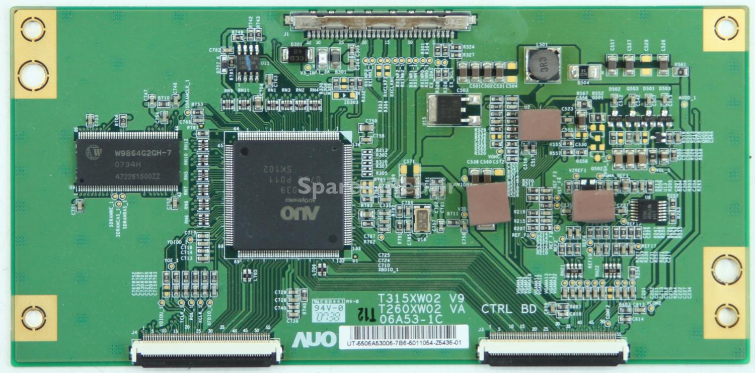 JVC LT-32DA8BJ - LVDS - T260XW02 VA - T315XW02 V9 - CTRL BD - 06A53-1C - 55.06A53.006