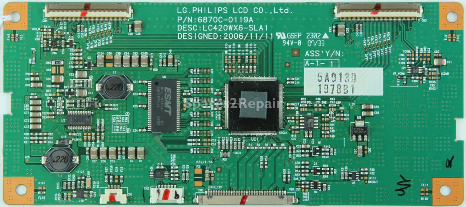 LG 42LC46-ZC - T-Con - 6870C-0119A - 6871L-1978B - LC420WX6-SLA1