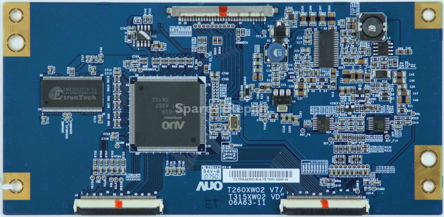 LG 32LC46 - T-Con - 55.06A63.002 - T260XW02 V7/T315XW02 VD - 06A63-11