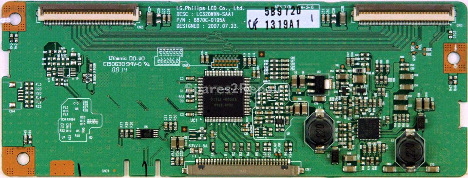LG 32LB75-ZB - T-Con - 6870C-0195A - 6871L-1319A - LC320WXN-SAA1