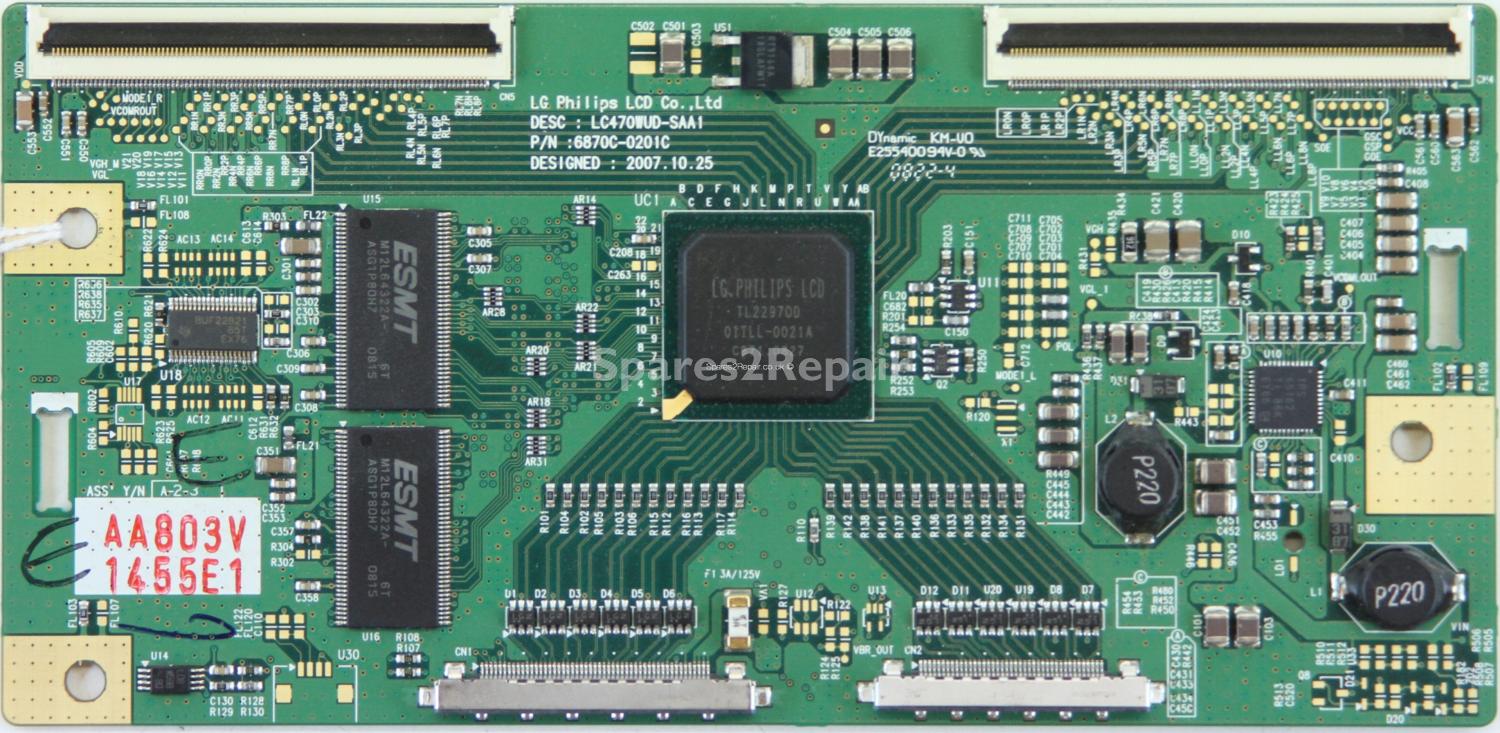 LG 47LG7000-ZA - T-Con - 6870C-0201C - 6871L-1455E - LC470WUD-SAA1