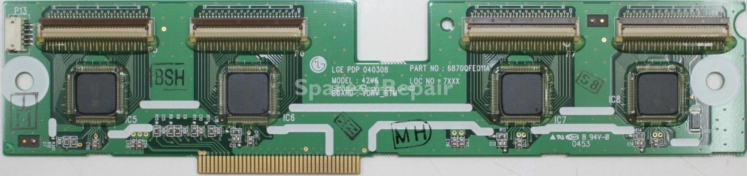 Matsui 42P600 - DRV - 6871QDH067B - 6870QFE011A - PDP 040308 - 42V6 - YDRV_BTM