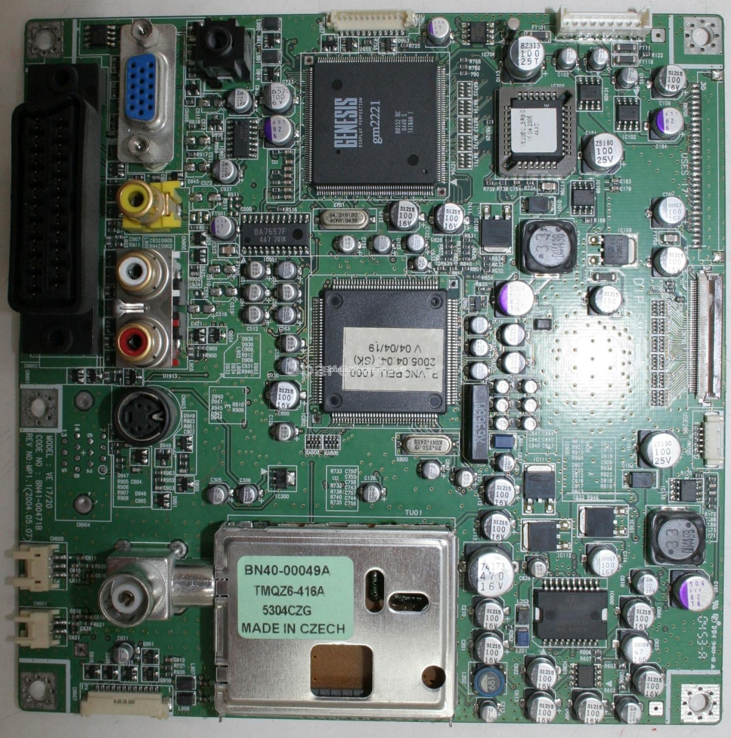 Samsung LW20M21C - Main AV - BN41-00417B - BN91-00801J - VE17-20 - REV MP1.1