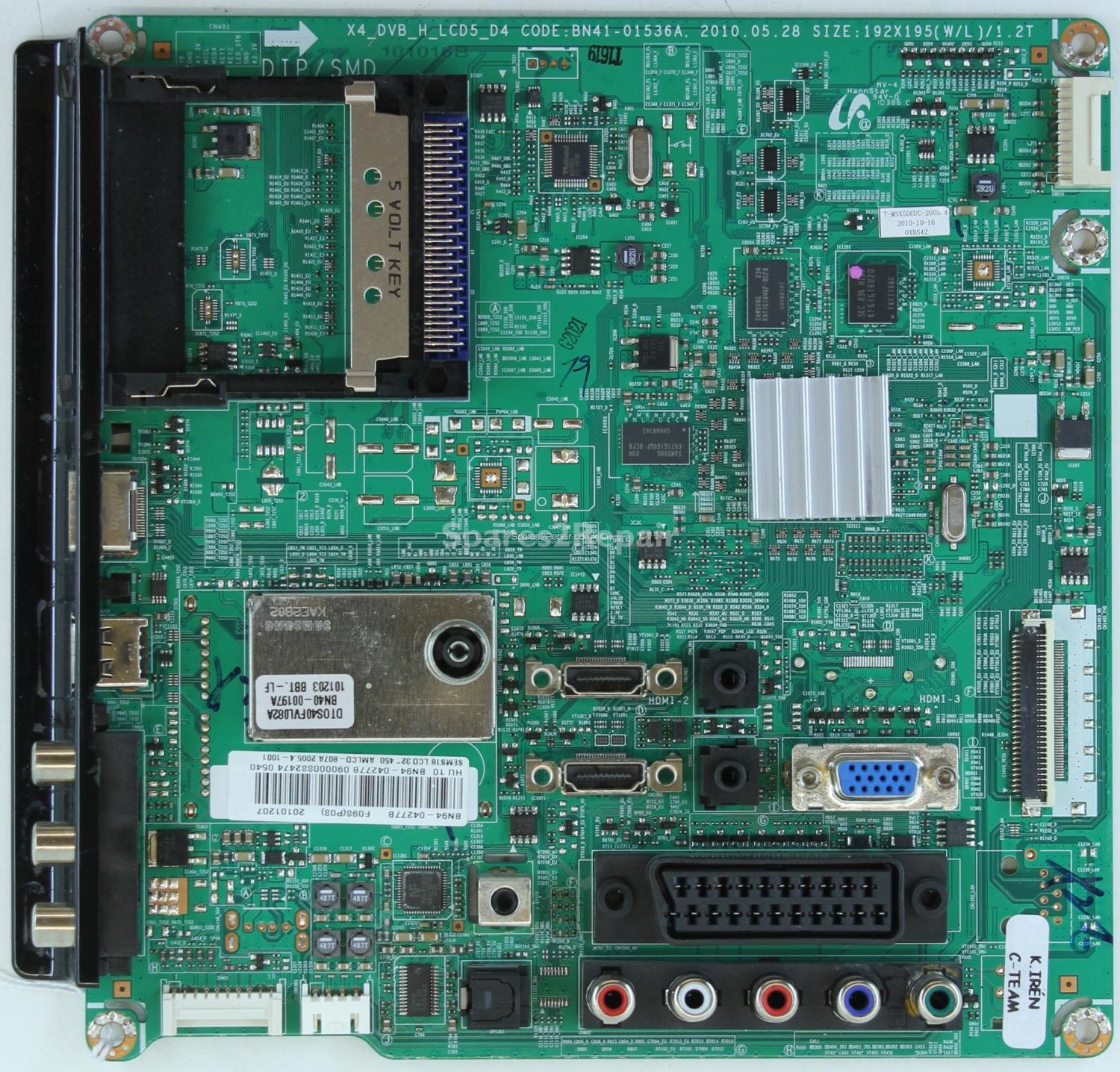Samsung LE32C450E1W - Main AV - BN41-01536A - BN94-04227B - X4_DVB_H_LCD5_D4