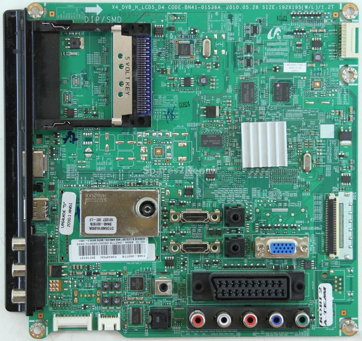 Samsung LE32C450E1W - Main AV - BN94-04277B - BN41-01536A - X4_DVB_H_LCD5_D4