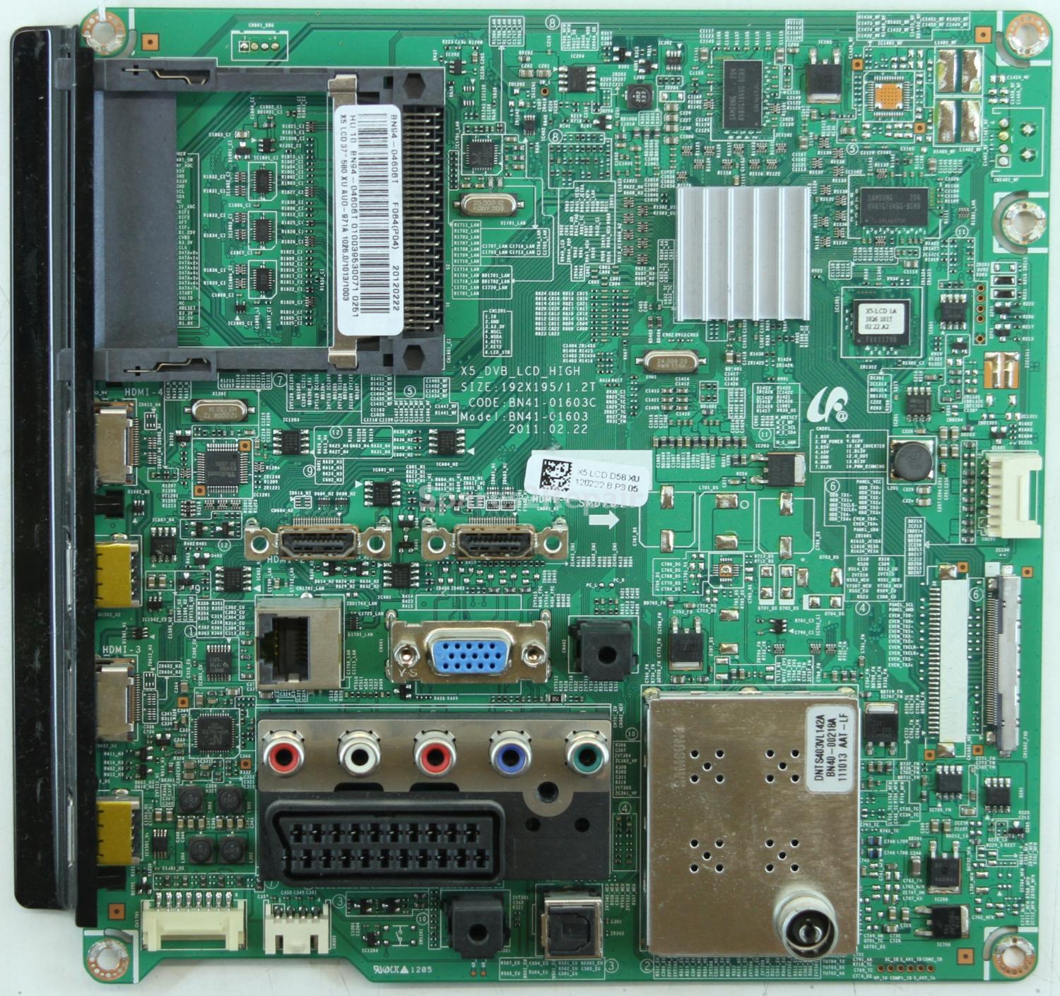Samsung LE37D580K2K - Main AV - BN94-04606T - BN41-01603C - X5_DVB_LCD_HIGH