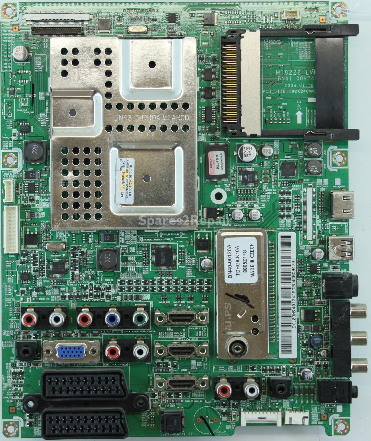 Samsung LE40A656A1F - Main AV - BN94-01741B - MT8226_EMMA - BN41-00974B