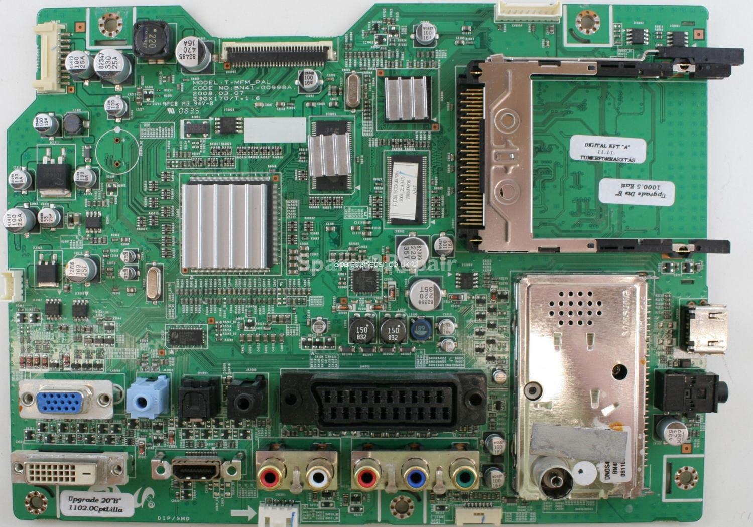 Samsung T200HD - Main AV - BN41-00998A - BN94-01843A - T-MFM_PAL