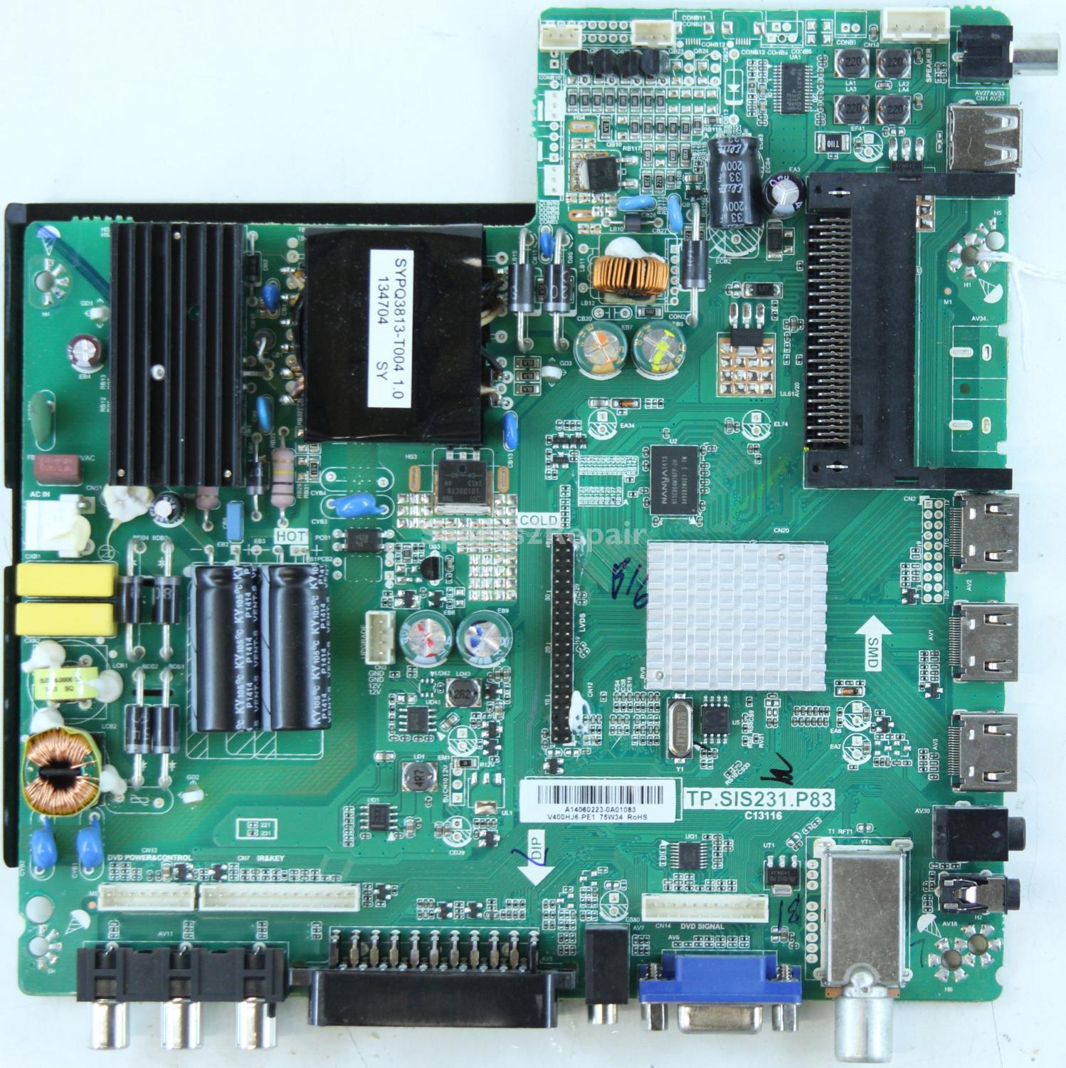 Seiki SE40FY01UK - Main Board - TP.SIS231.P83 - C13116 - 890-M00-06E40 - A14060223 - V400HJ6-PE1