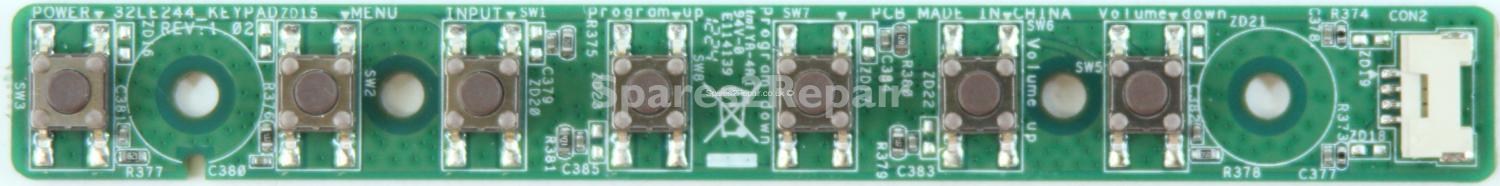 Sharp LC-32LE244E - Buttons - 32LE244_KEYPAD REV1.02 - B017WJZZ2