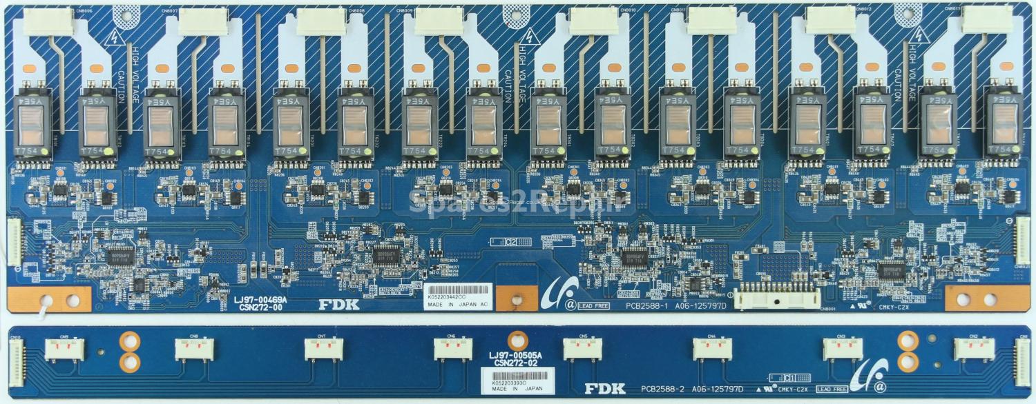 Sony KDL-S32A12U - Inverter - PCB2588-1 - A06-125797D - LJ97-00469A - CSN272-00 - PCB2588-2 - A06-125797D - LJ97-00505A - CSN272-02