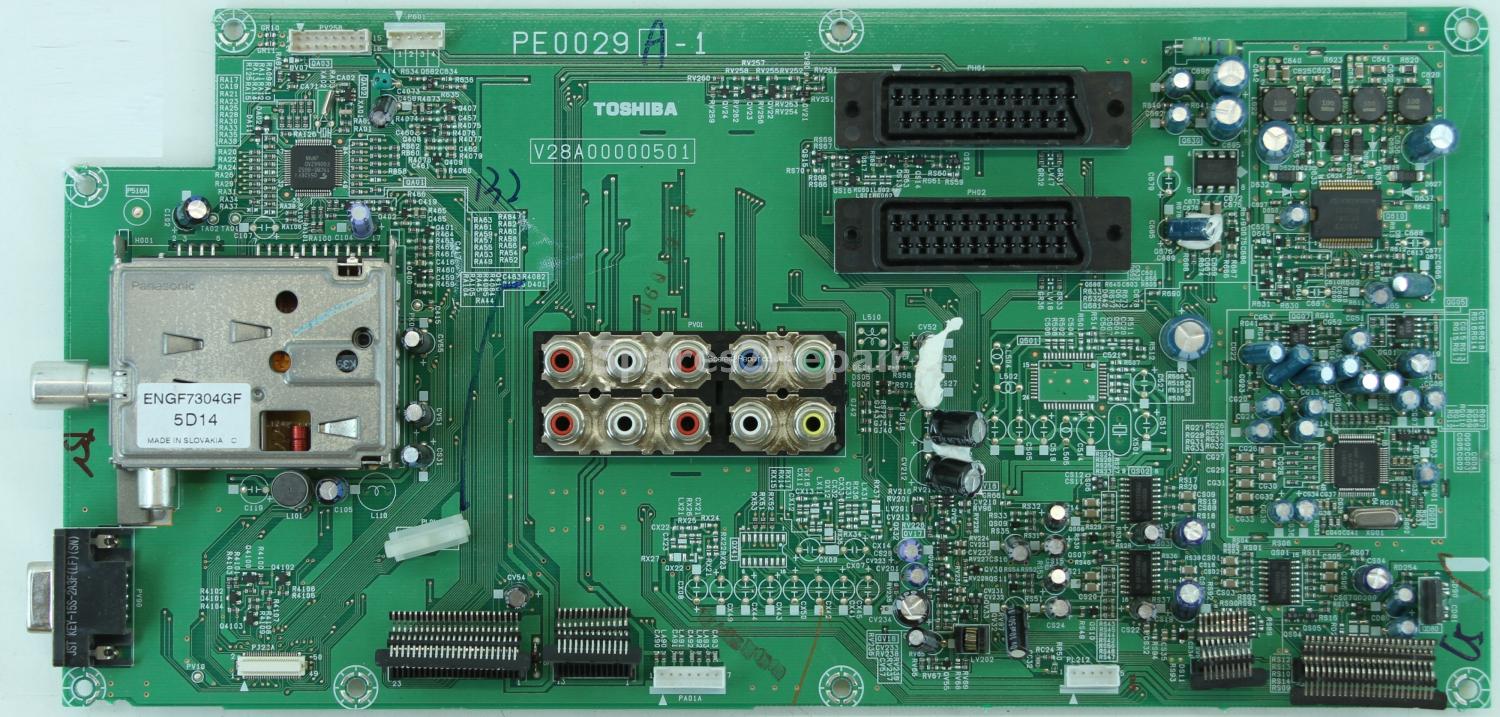 Toshiba 37WLT66 - Main AV - PE0029 A-1 - V28A00000501 - V28A00004100