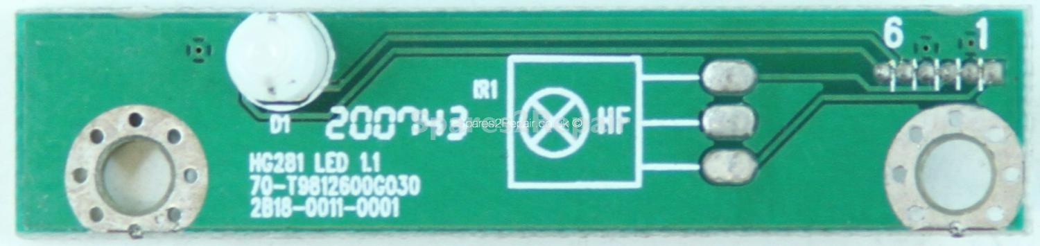 Viewsonic VX2835WM - IR - 70-T9812600G030 - 2B18-0011-0001 - HG281 LED 1.1